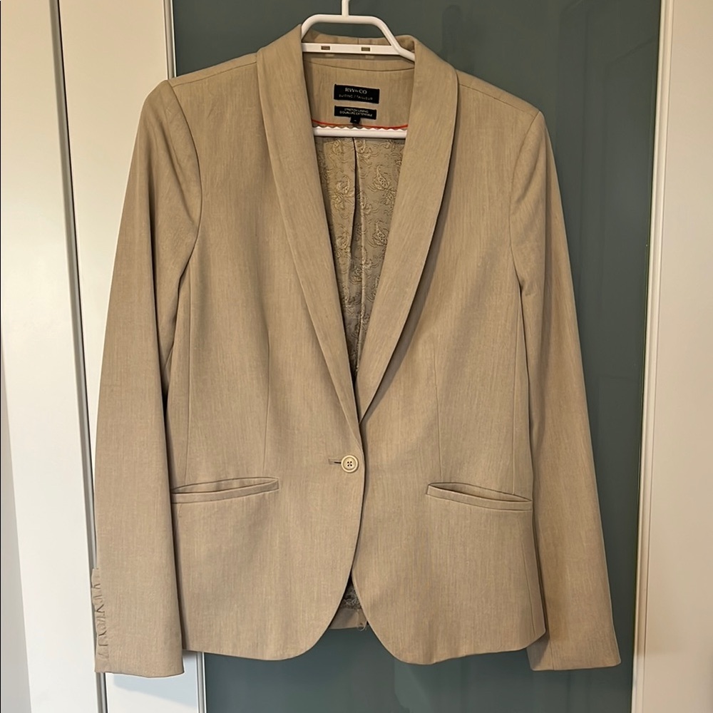 RW&Co Tan Blazer